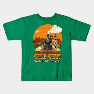 Wild West Railroad Kids T-Shirt